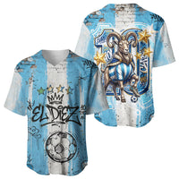 El Diez Argentina GOAT 10 Football Baseball Jersey Goat Mascot King Crown Graffiti Art