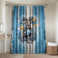 El Diez Argentina GOAT 10 Football Bathroom Set Goat Mascot King Crown Graffiti Art