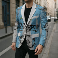 El Diez Argentina GOAT 10 Football Blazer Goat Mascot King Crown Graffiti Art