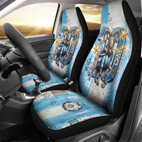 El Diez Argentina GOAT 10 Football Car Seat Cover Goat Mascot King Crown Graffiti Art