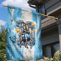 El Diez Argentina GOAT 10 Football Garden Flag Goat Mascot King Crown Graffiti Art