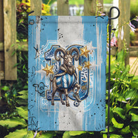 El Diez Argentina GOAT 10 Football Garden Flag Goat Mascot King Crown Graffiti Art