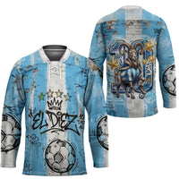El Diez Argentina GOAT 10 Football Hockey Jersey Goat Mascot King Crown Graffiti Art