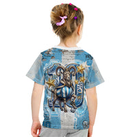 El Diez Argentina GOAT 10 Football Kid T Shirt Goat Mascot King Crown Graffiti Art