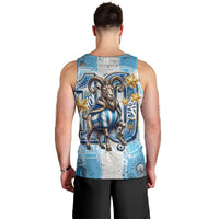 El Diez Argentina GOAT 10 Football Men Tank Top Goat Mascot King Crown Graffiti Art