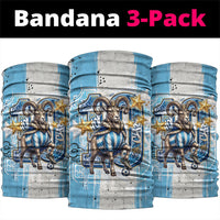 El Diez Argentina GOAT 10 Football Neck Gaiter Goat Mascot King Crown Graffiti Art