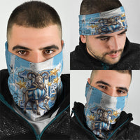 El Diez Argentina GOAT 10 Football Neck Gaiter Goat Mascot King Crown Graffiti Art