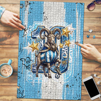 El Diez Argentina GOAT 10 Football Puzzle Goat Mascot King Crown Graffiti Art