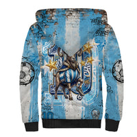 El Diez Argentina GOAT 10 Football Sherpa Hoodie Goat Mascot King Crown Graffiti Art