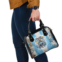 El Diez Argentina GOAT 10 Football Shoulder Handbag Goat Mascot King Crown Graffiti Art