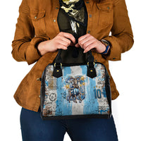 El Diez Argentina GOAT 10 Football Shoulder Handbag Goat Mascot King Crown Graffiti Art