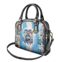 El Diez Argentina GOAT 10 Football Shoulder Handbag Goat Mascot King Crown Graffiti Art
