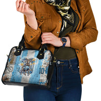 El Diez Argentina GOAT 10 Football Shoulder Handbag Goat Mascot King Crown Graffiti Art