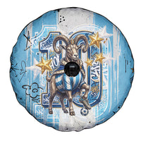 El Diez Argentina GOAT 10 Football Spare Tire Cover Goat Mascot King Crown Graffiti Art