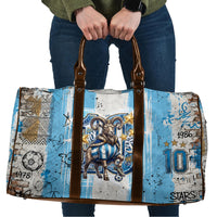 El Diez Argentina GOAT 10 Football Travel Bag Goat Mascot King Crown Graffiti Art