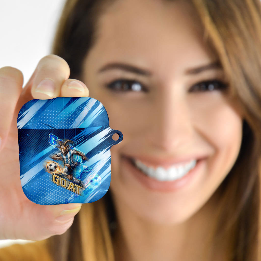 Argentina Football GOAT 10 Pride AirPods Case Power of the King - 4 Star Champions Mascot