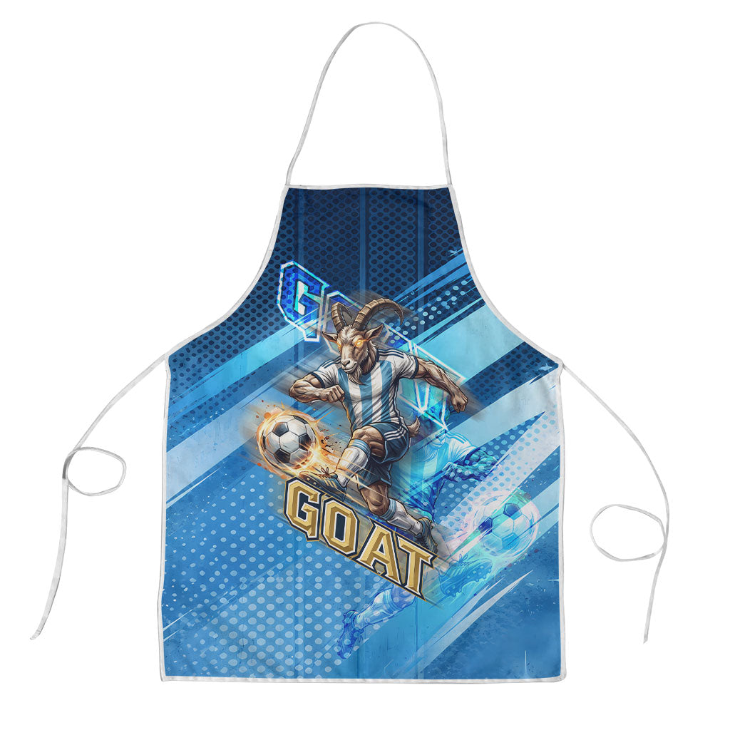Argentina Football GOAT 10 Pride Apron Power of the King - 4 Star Champions Mascot