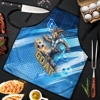 Argentina Football GOAT 10 Pride Apron Power of the King - 4 Star Champions Mascot
