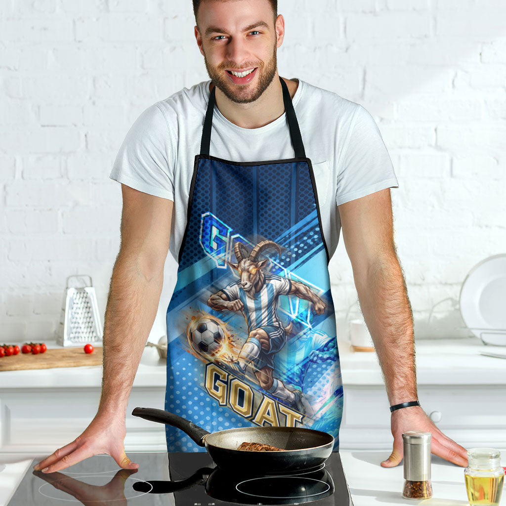 Argentina Football GOAT 10 Pride Apron Power of the King - 4 Star Champions Mascot