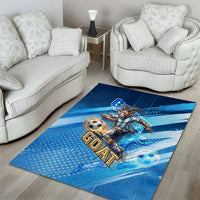 Argentina Football GOAT 10 Pride Area Rug Power of the King - 4 Star Champions Mascot