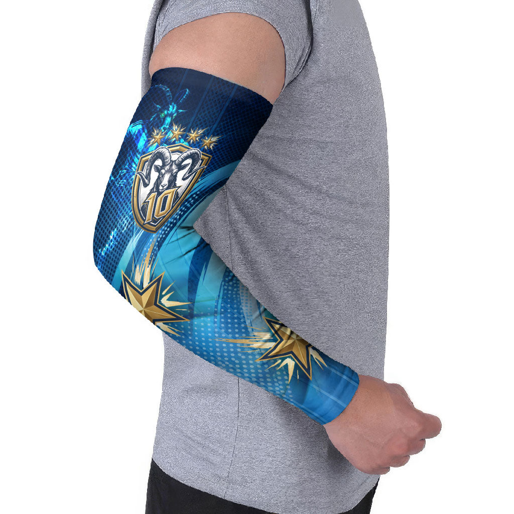 Argentina Football GOAT 10 Pride Arm Sleeves Power of the King - 4 Star Champions Mascot