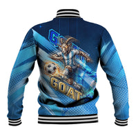 Argentina Football GOAT 10 Pride Baseball Jacket Power of the King - 4 Star Champions Mascot