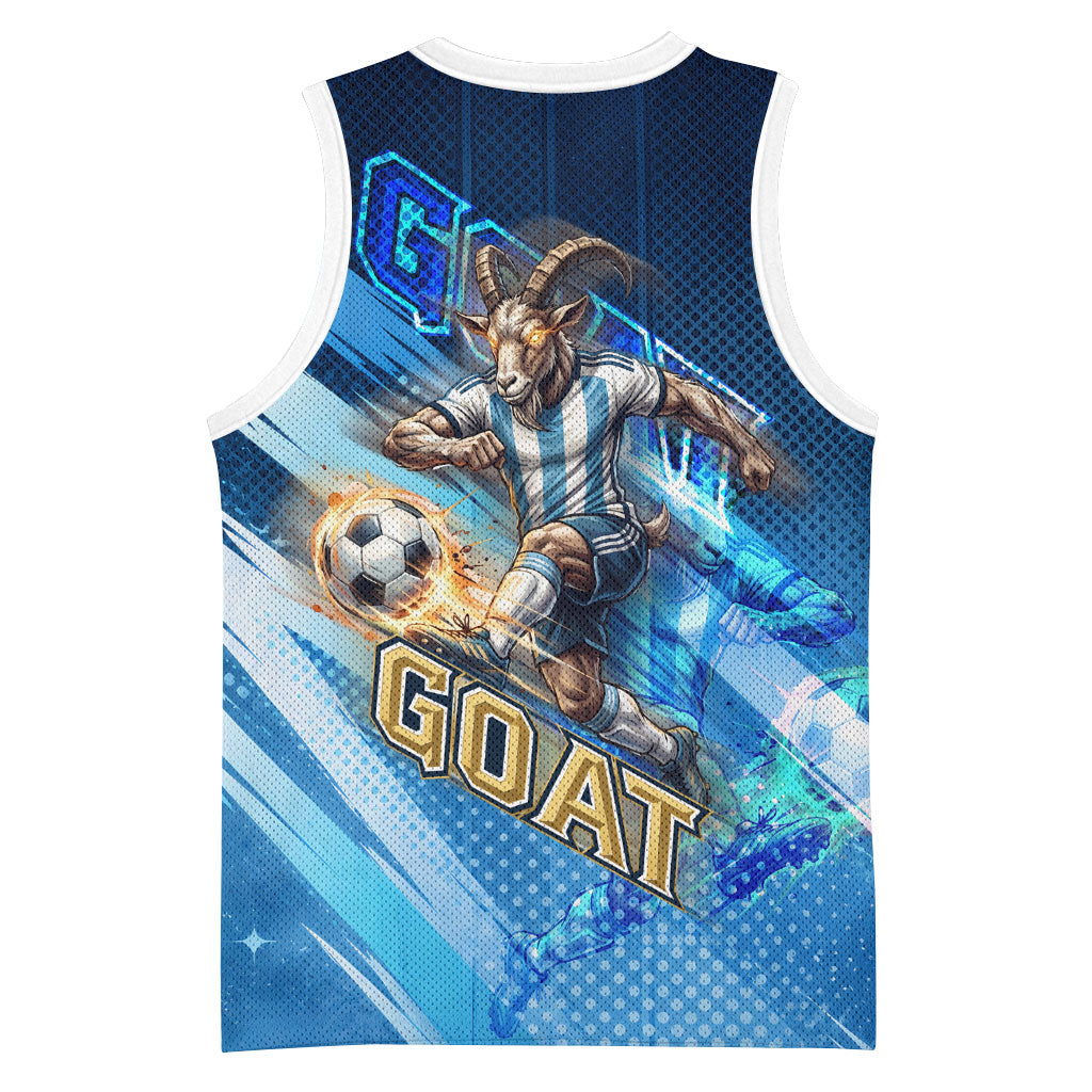 Argentina Football GOAT 10 Pride Basketball Jersey Power of the King - 4 Star Champions Mascot