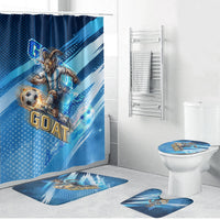 Argentina Football GOAT 10 Pride Bathroom Set Power of the King - 4 Star Champions Mascot