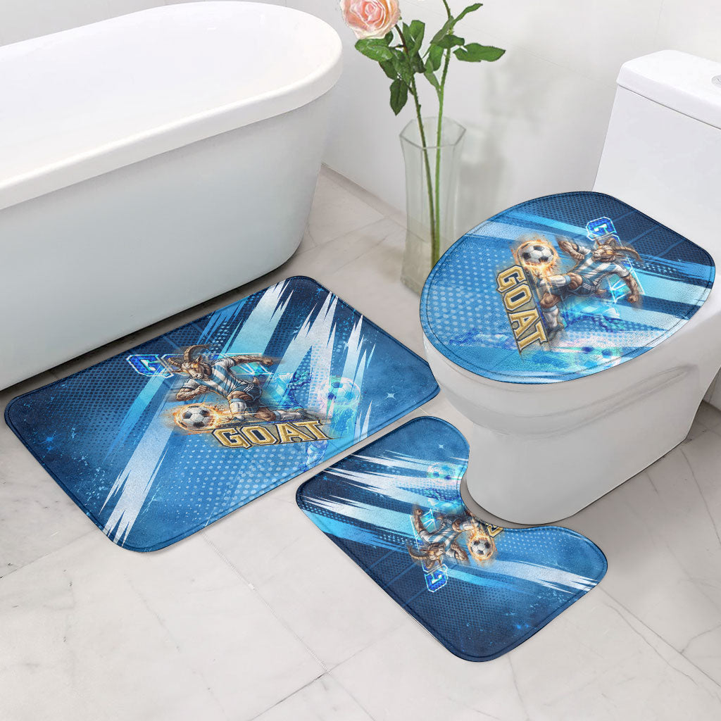 Argentina Football GOAT 10 Pride Bathroom Set Power of the King - 4 Star Champions Mascot
