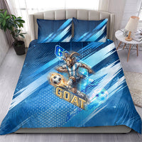 Argentina Football GOAT 10 Pride Bedding Set Power of the King - 4 Star Champions Mascot