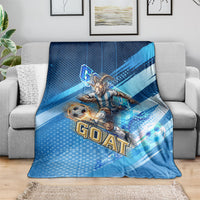 Argentina Football GOAT 10 Pride Blanket Power of the King - 4 Star Champions Mascot