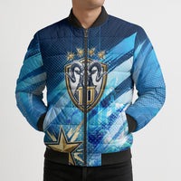 Argentina Football GOAT 10 Pride Bomber Puffer Jacket Power of the King - 4 Star Champions Mascot