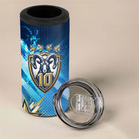 Argentina Football GOAT 10 Pride 4 in 1 Can Cooler Tumbler Power of the King - 4 Star Champions Mascot