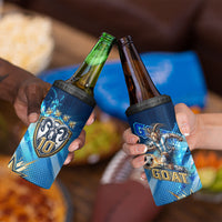 Argentina Football GOAT 10 Pride 4 in 1 Can Cooler Tumbler Power of the King - 4 Star Champions Mascot