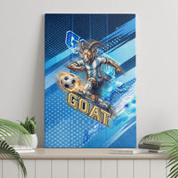 Argentina Football GOAT 10 Pride Canvas Wall Art Power of the King - 4 Star Champions Mascot