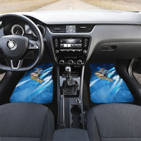 Argentina Football GOAT 10 Pride Car Mats Power of the King - 4 Star Champions Mascot