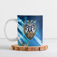 Argentina Football GOAT 10 Pride Ceramic Mug Power of the King - 4 Star Champions Mascot