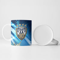 Argentina Football GOAT 10 Pride Ceramic Mug Power of the King - 4 Star Champions Mascot
