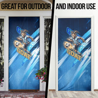Argentina Football GOAT 10 Pride Door Cover Power of the King - 4 Star Champions Mascot