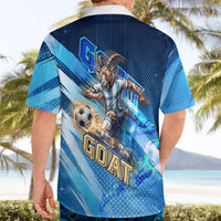 Argentina Football GOAT 10 Pride Hawaiian Shirt Power of the King - 4 Star Champions Mascot