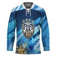 Argentina Football GOAT 10 Pride Hockey Jersey Power of the King - 4 Star Champions Mascot