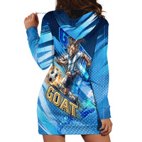 Argentina Football GOAT 10 Pride Hoodie Dress Power of the King - 4 Star Champions Mascot