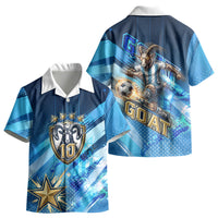 Argentina Football GOAT 10 Pride Kid Hawaiian Shirt Power of the King - 4 Star Champions Mascot
