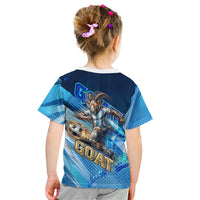 Argentina Football GOAT 10 Pride Kid T Shirt Power of the King - 4 Star Champions Mascot