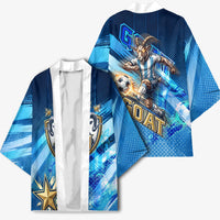 Argentina Football GOAT 10 Pride Kimono Power of the King - 4 Star Champions Mascot