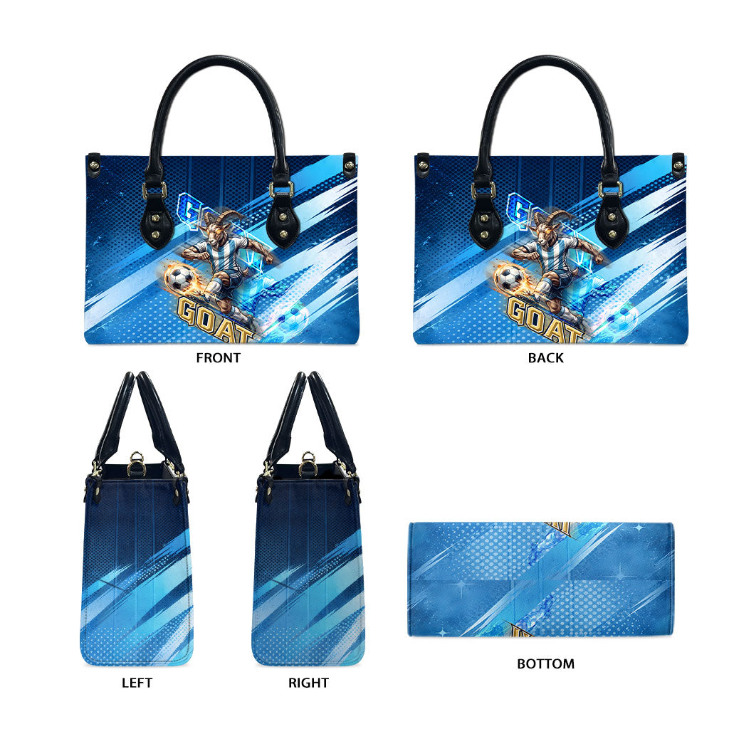 Argentina Football GOAT 10 Pride Leather Bag Power of the King - 4 Star Champions Mascot