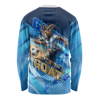 Argentina Football GOAT 10 Pride Long Sleeve Shirt Power of the King - 4 Star Champions Mascot