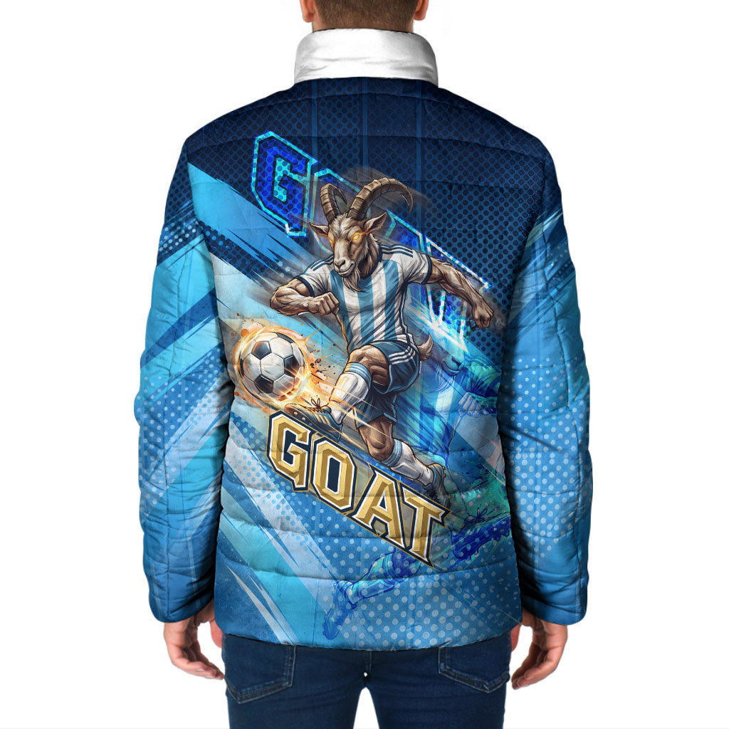 Argentina Football GOAT 10 Pride Padded Jacket Power of the King - 4 Star Champions Mascot