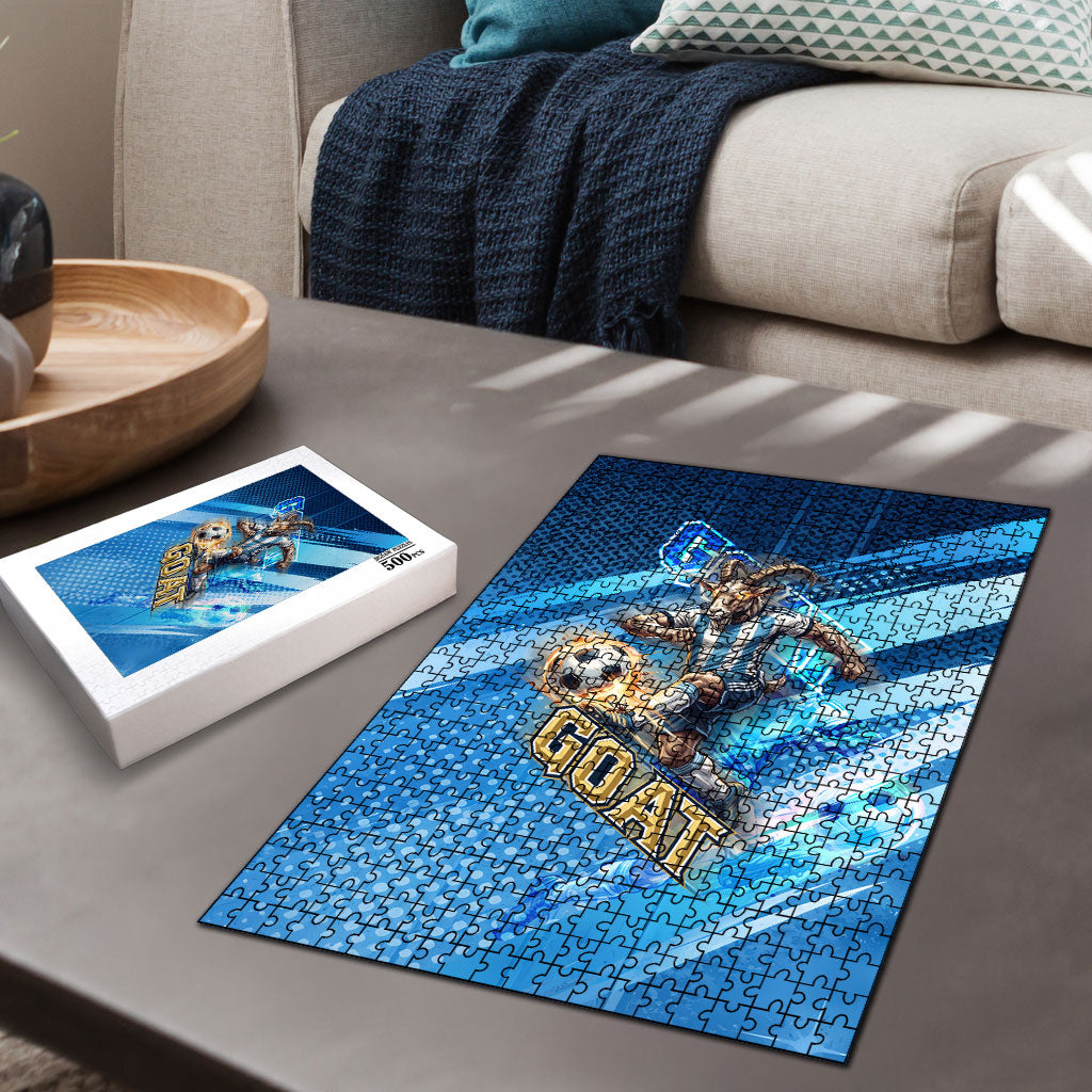 Argentina Football GOAT 10 Pride Puzzle Power of the King - 4 Star Champions Mascot
