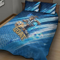Argentina Football GOAT 10 Pride Quilt Bed Set Power of the King - 4 Star Champions Mascot